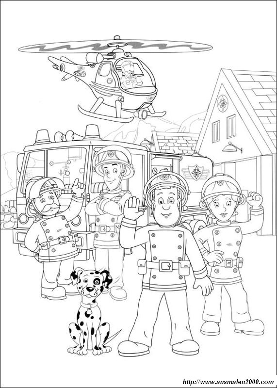 Immagini Vigili Del Fuoco Da Colorare