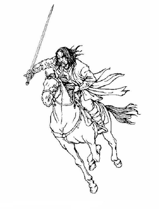 immagine Aragorn sul suo bel cavallo