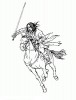 Aragorn sul suo bel cavallo