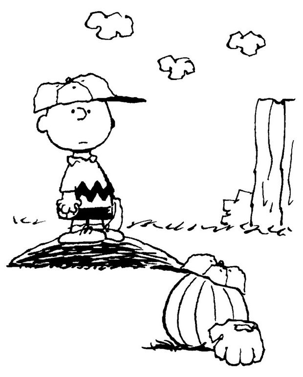 immagine Charlie Brown gioca a baseball
