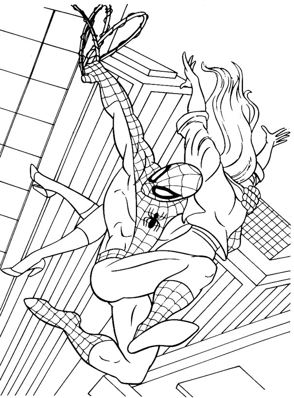 immagine Spiderman con la sua fidanzata