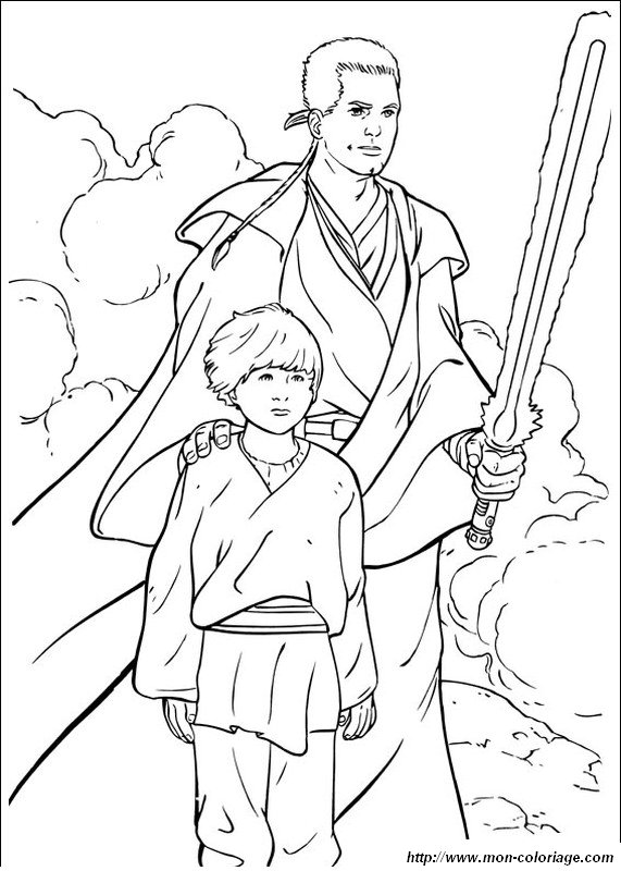 immagine obi wan kenobi con il giovane anakin