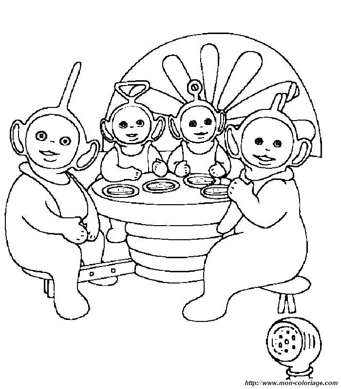 immagine colorare teletubbies